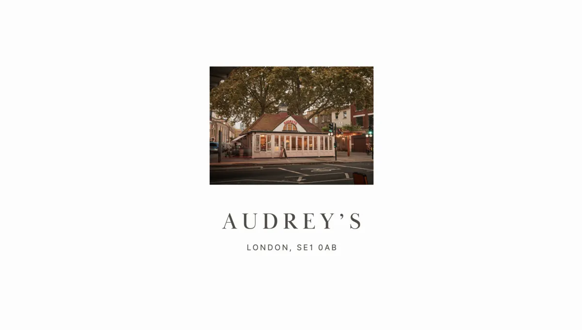 Audrey's Café landlord presentation from Pera Design Studio's portfolio